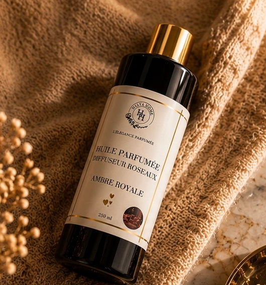 Huile pour diffuseur roseaux à l’ambre royale 