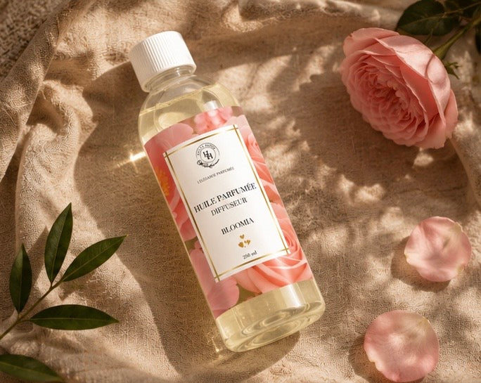Flacon huile parfumée Bloomia design haut de gamme