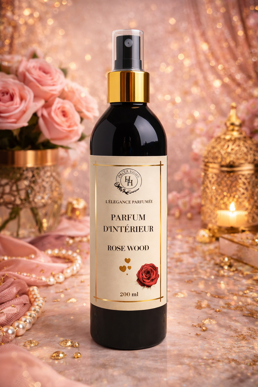 Spray d’Intérieur Rose Wood – Élégance Florale & Boisée | Halya Home