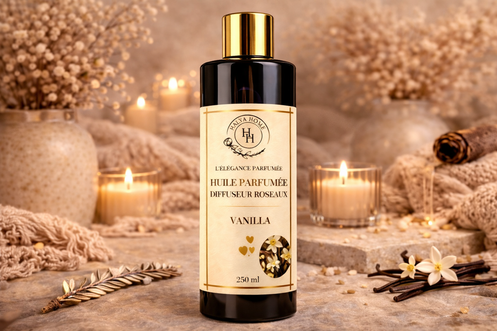 Huile Roseaux Vanilla – Parfum d'intérieur luxe