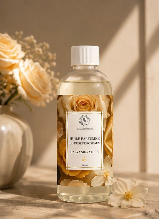 Diffuseur roseaux Halya Signature parfum d’intérieur élégant