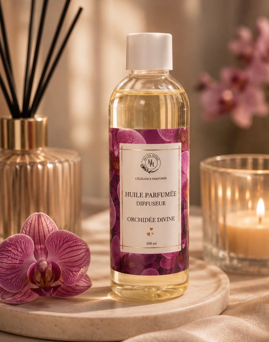 Parfum maison orchidée divine élégant et raffiné