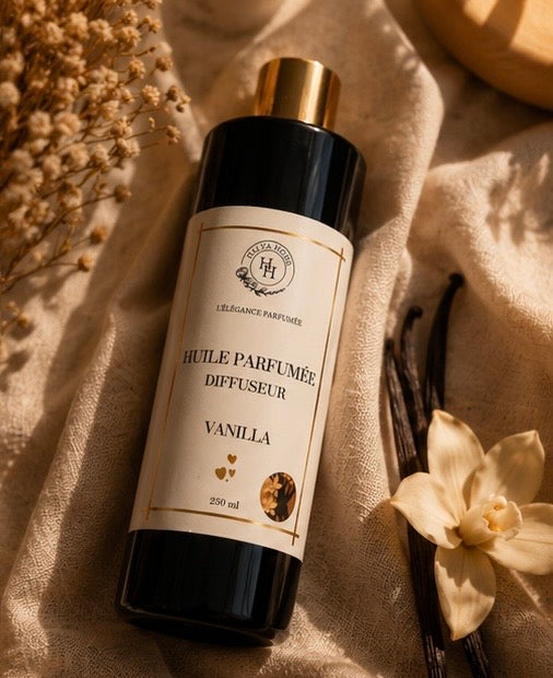 Huile diffuseur Vanille Halya Home parfum d’ambiance gourmand luxe