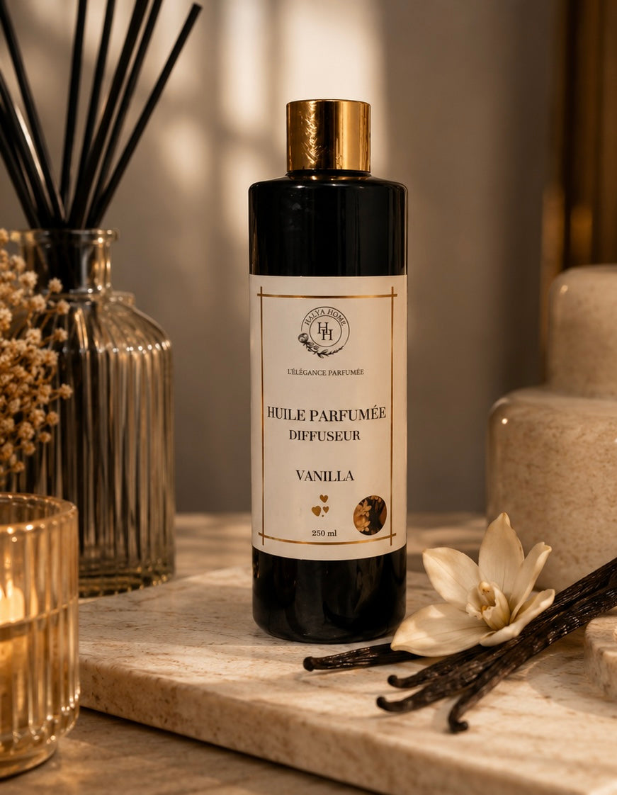Huile parfumée Vanille pour diffuseur intérieur luxe