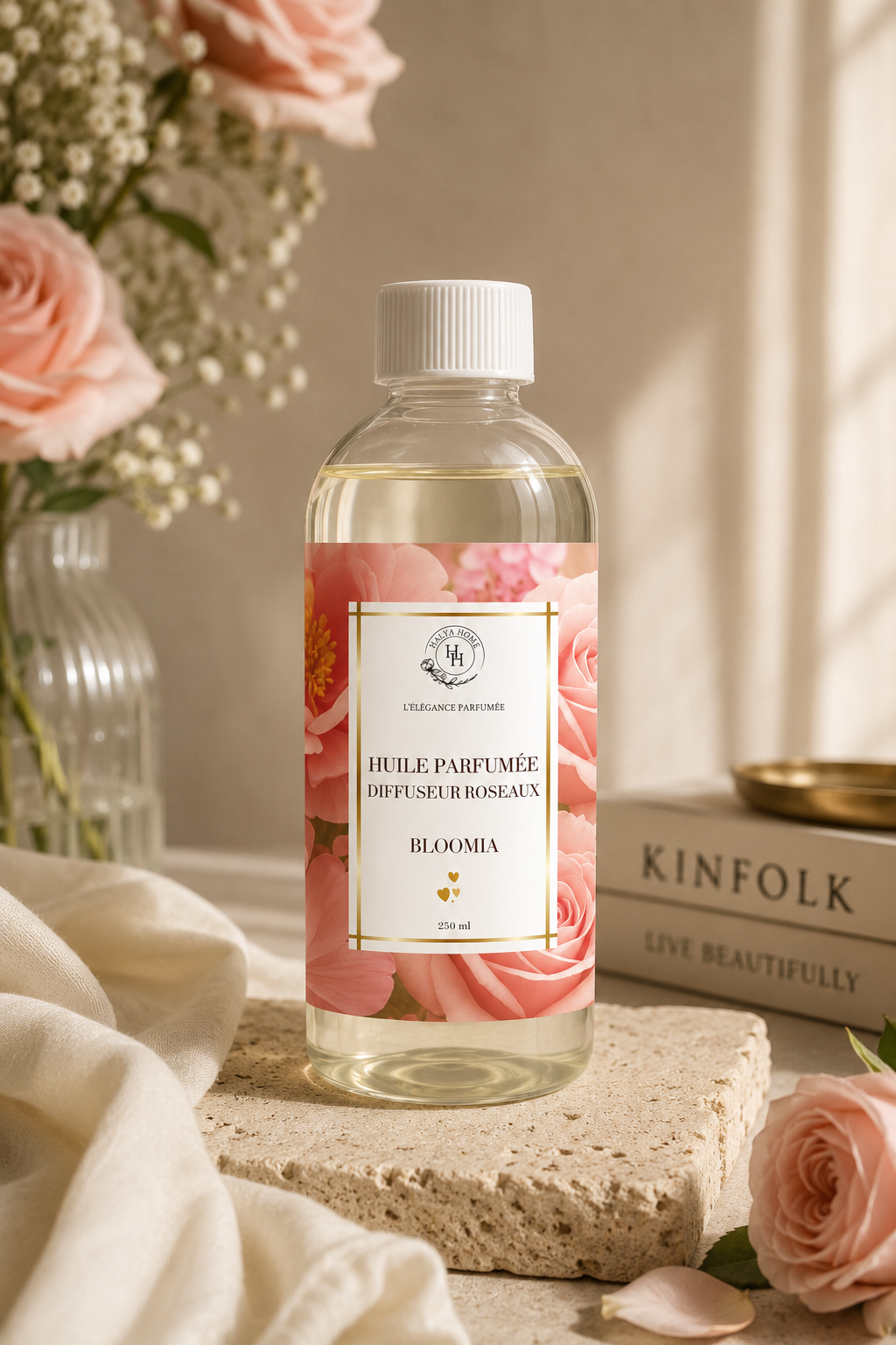 Bloomia – Huile parfumée pour diffuseurs roseaux