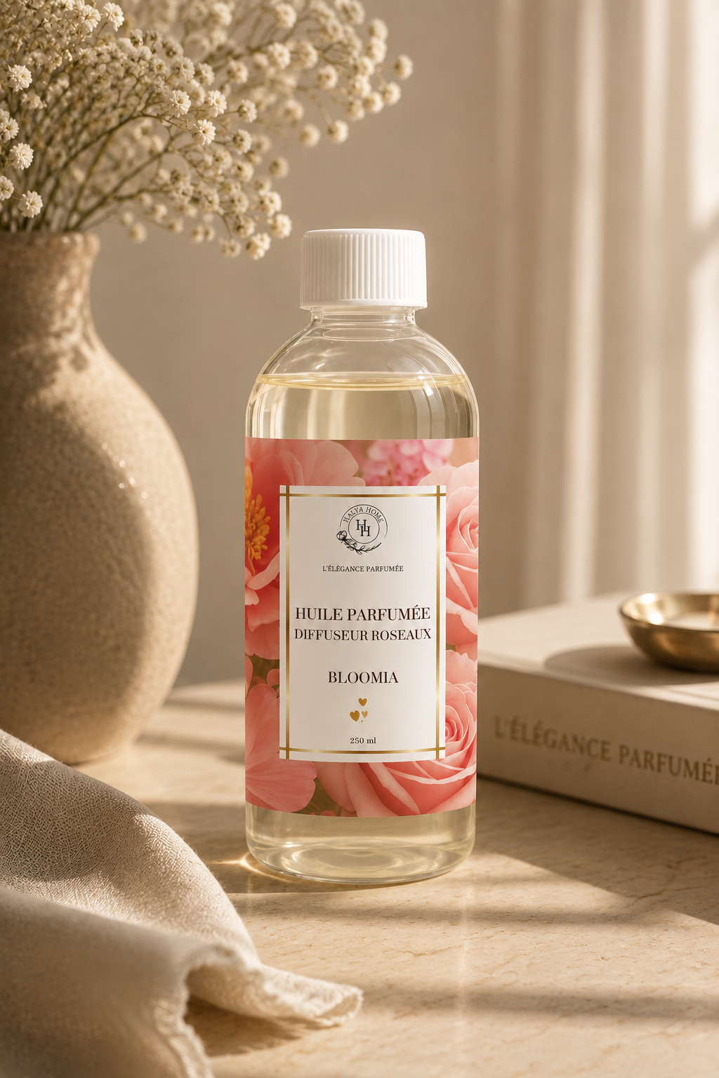 Bloomia – Huile parfumée pour diffuseurs roseaux
