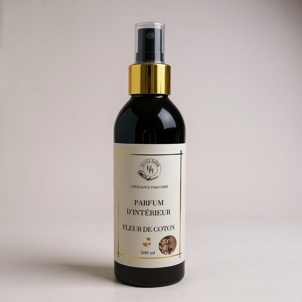 Spray d’intérieur Fleur de Coton – La douceur pure signée Halya Home