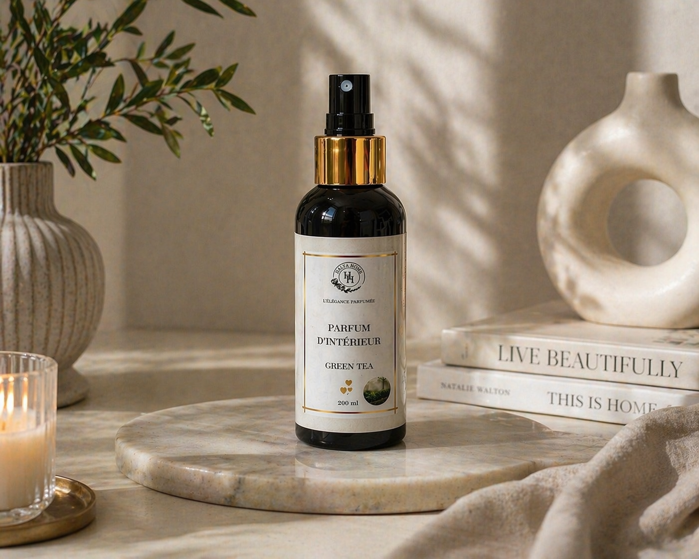 Parfum maison Green Tea floral jasmin rose muguet