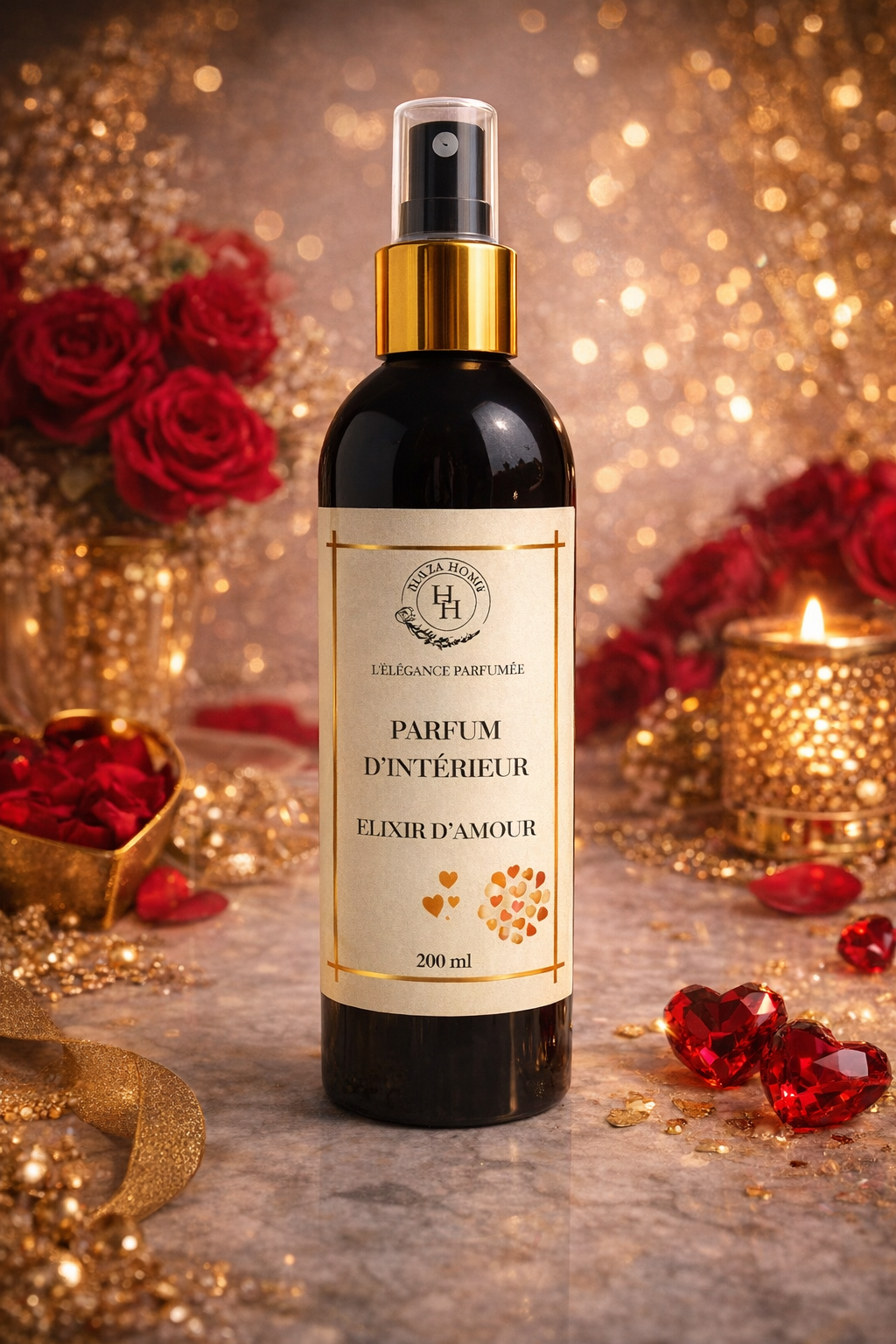 Élixir d’Amour – Spray d'Ambiance Sans Alcool pour une Atmosphère Envoûtante