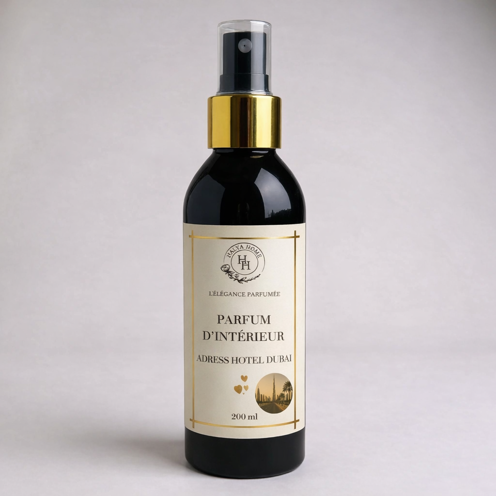Utilisation du spray parfumé Adress Hôtel pour parfumer élégamment un intérieur