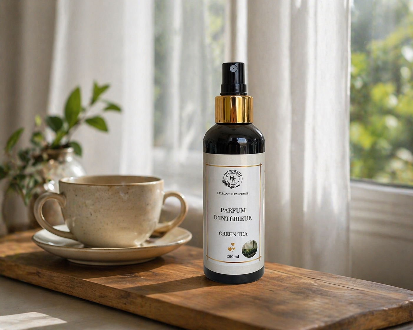 Spray parfumé Green Tea Halya Home thé vert et agrumes