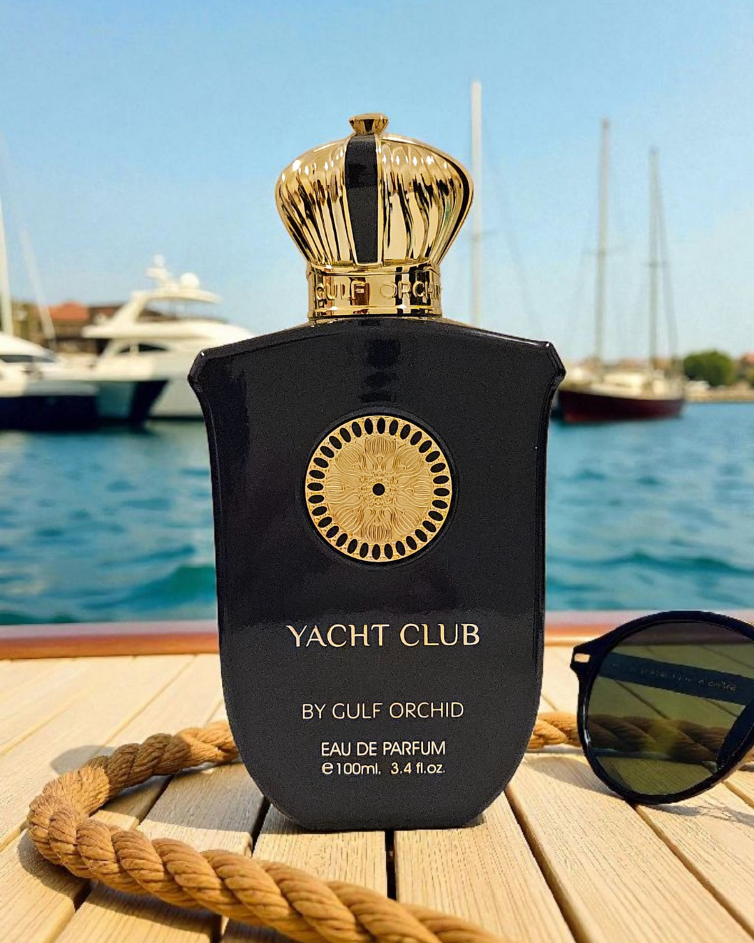 Yacht Club eau de parfum fraîche et marine, parfum luxe inspiré du yachting et de l’élégance nautique