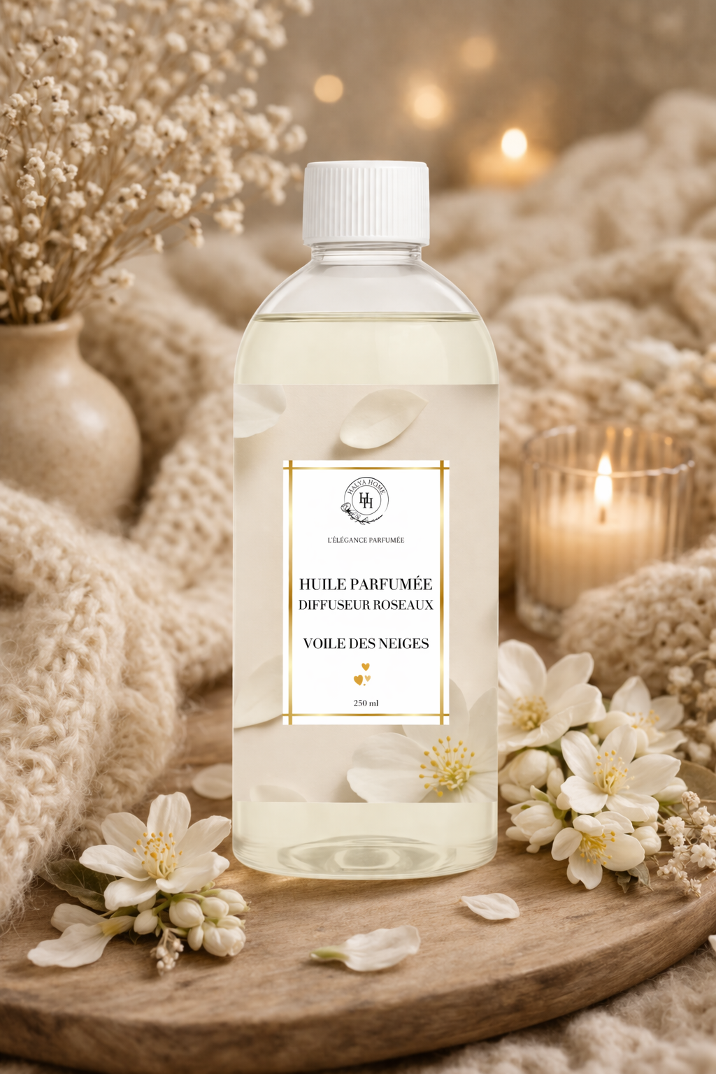 Voile des Neiges – Huile parfumée diffuseurs roseaux