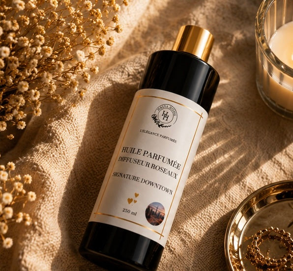 Diffuseur Signature Downtown avec roseaux parfumés au design moderne et luxueux