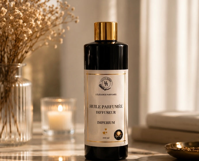 Flacon d’huile parfumée Imperium pour diffuseur électrique au design élégant