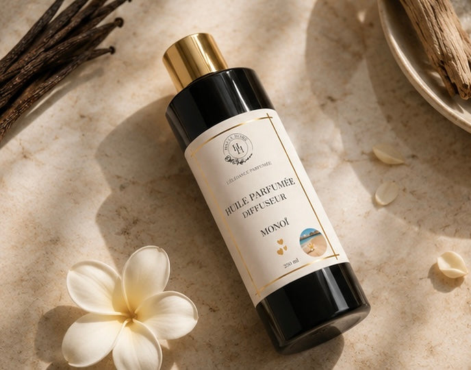 Monoï diffuse une atmosphère exotique et élégante dans votre intérieur