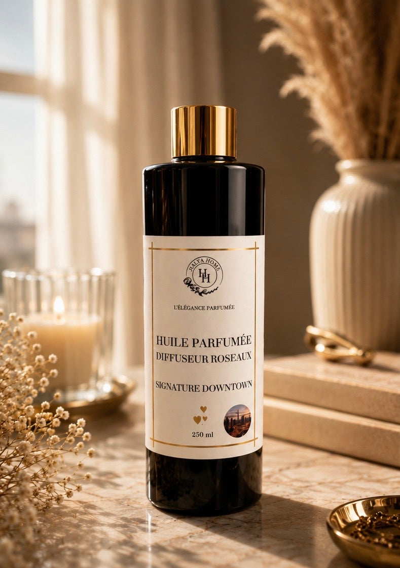 Diffuseur parfum d’ambiance Signature Downtown dans un intérieur contemporain élégant
