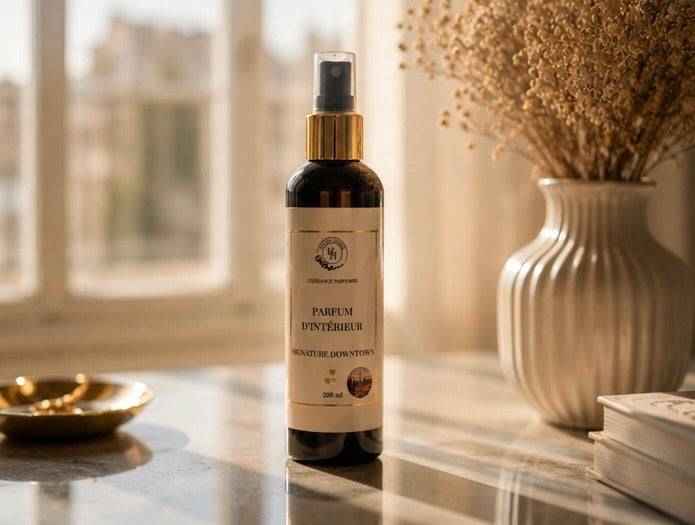 Spray d’ambiance Signature Downtown dans un intérieur moderne et sophistiqué