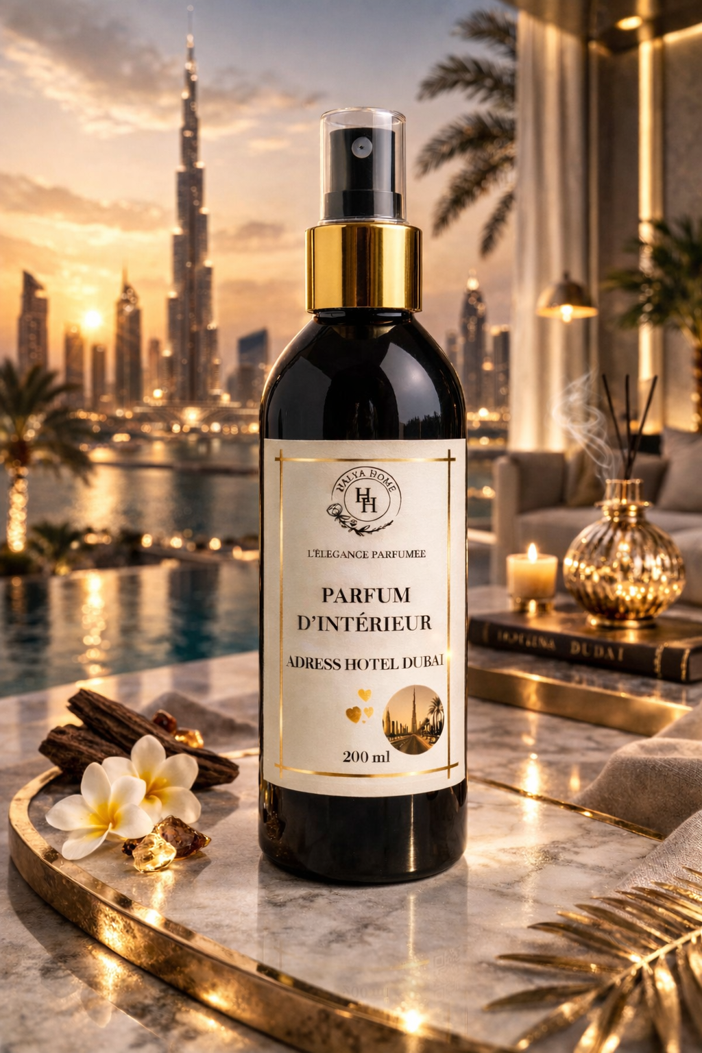Spray d’ambiance Address Dubai – Parfum d’intérieur luxe | Halya Home